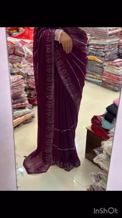 Georgette saree  uploaded by SAURYA LIFE STYLE on 2/22/2024