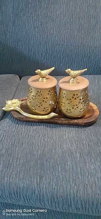 2 jar with tray uploaded by Hina Handicrafts on 7/18/2020