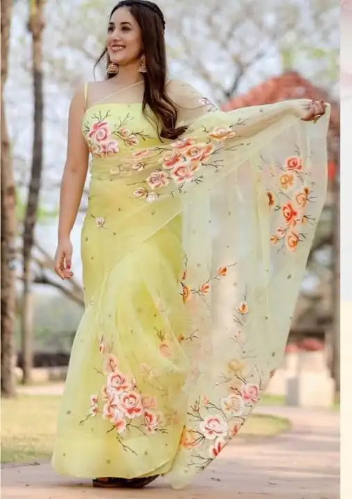 Organza silk uploaded by Kesari Nandan Fashion saree and dress material on 2/23/2024