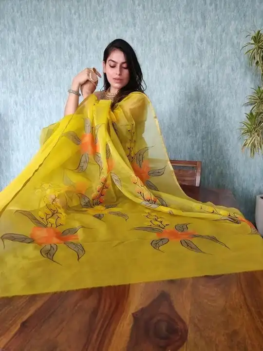 Organza silk uploaded by Kesari Nandan Fashion saree and dress material on 2/23/2024