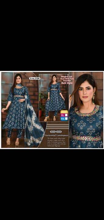 Printed palazzo kurtis fancy 3 pcs heavy cigaar pant leggins palazzo printed plain all types of read uploaded by business on 2/23/2024