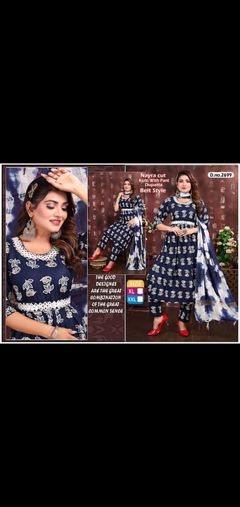 Printed palazzo kurtis fancy 3 pcs heavy cigaar pant leggins palazzo printed plain all types of read uploaded by Radha Creation , Maira sales for Readymade items on 2/23/2024
