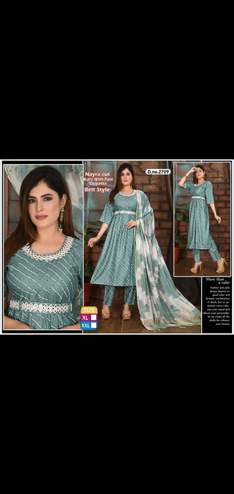 Printed palazzo kurtis fancy 3 pcs heavy cigaar pant leggins palazzo printed plain all types of read uploaded by Radha Creation , Maira sales for Readymade items on 2/23/2024