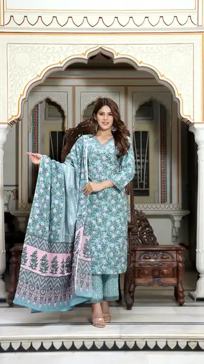 Stitched pure cotton suit  uploaded by The print house  on 2/24/2024