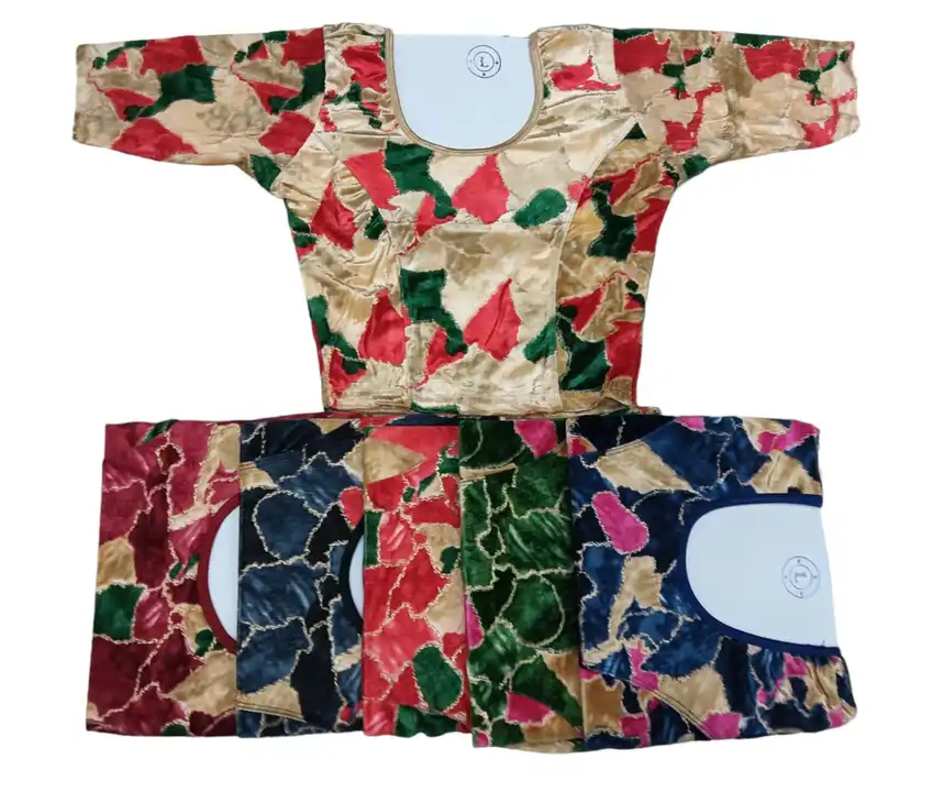 Velvet printed lycra blouse  uploaded by business on 2/24/2024