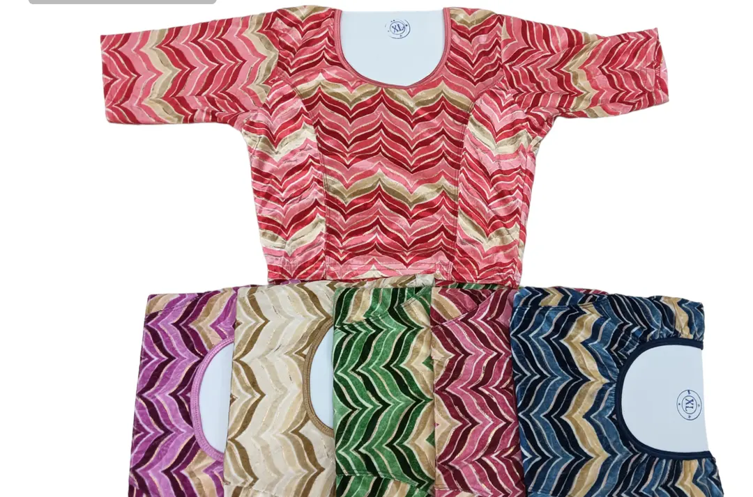 Velvet printed readymade blouse  uploaded by Kavya trading on 2/24/2024