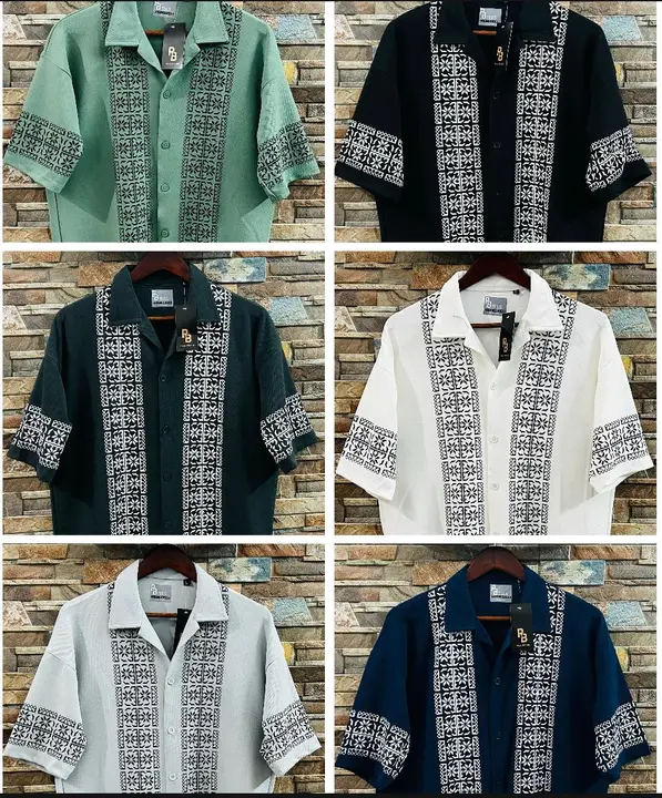 Mens Cuban Collar Shirts uploaded by N s Garments on 2/24/2024