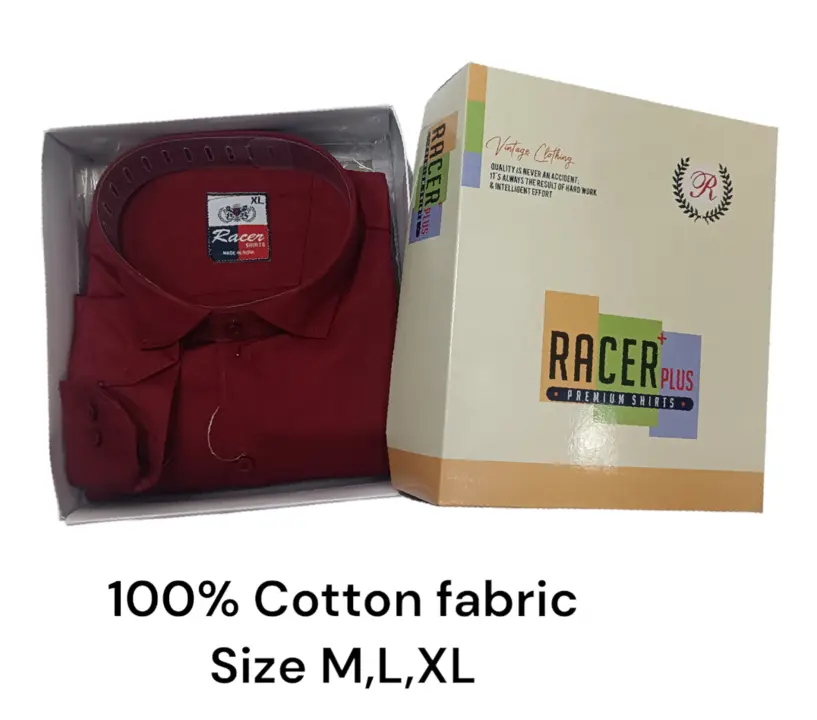 Men box pack solid cotton fabric shirt  uploaded by business on 2/24/2024