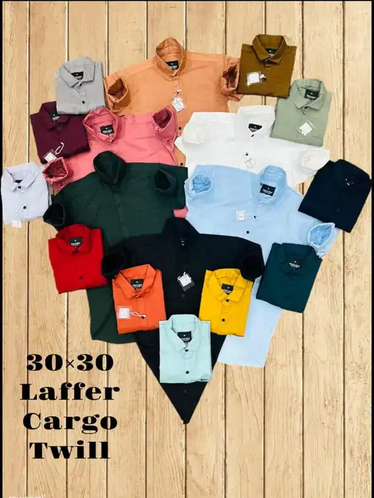 30×30 Laffer Cargo Twill Touch button Size M-LXl Rs Only 219/-🔥 uploaded by Guru Kripa Wholesale Shirts Branch 2 on 2/24/2024