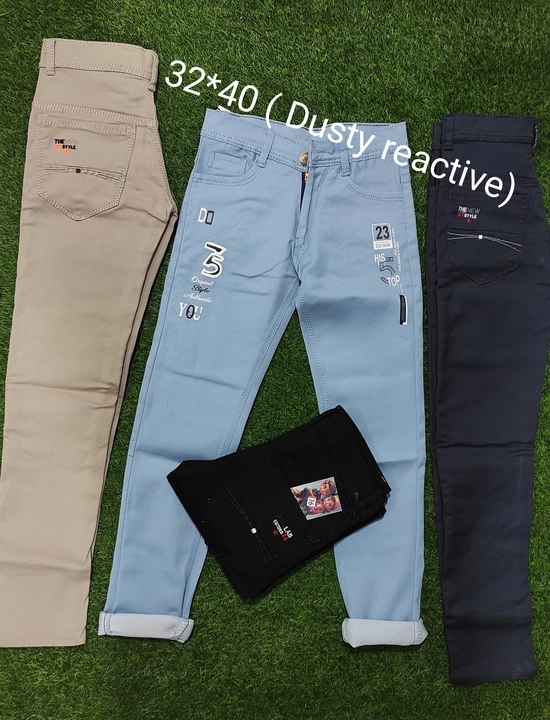 Dusty haevy  jeans 32*40 uploaded by Jai kaali garment on 2/24/2024
