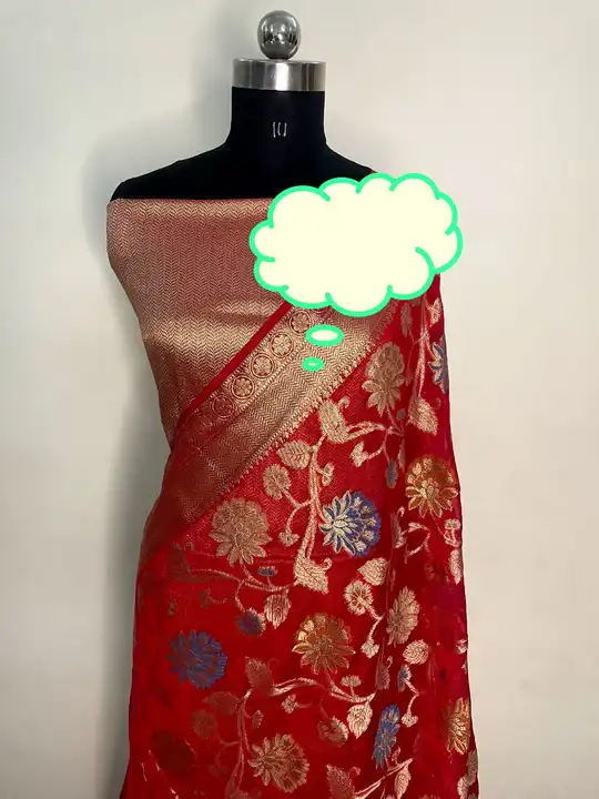 Banarsi Semi Gergot Soft Saree uploaded by Meenawala Fabrics on 2/27/2024