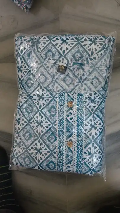 Cotton 60/60 Kurti with pent  uploaded by business on 2/27/2024
