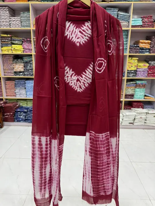 Cotton suit with cotton dupatta  uploaded by business on 2/28/2024