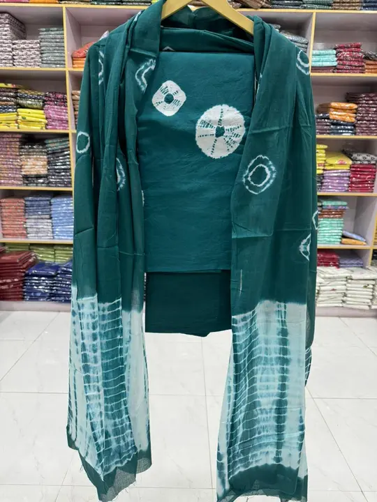 Cotton suit with cotton dupatta  uploaded by Trishabagruhandprint on 2/28/2024
