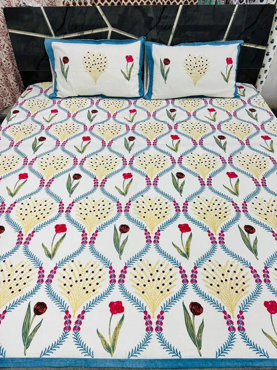 sanganeri printed Double king Size Bedsheet uploaded by business on 2/28/2024
