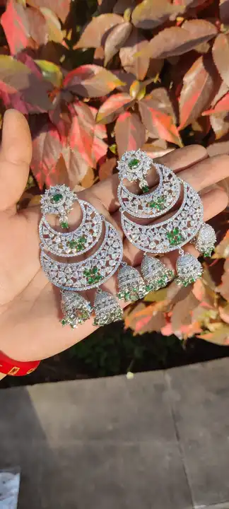 Ad daimand big Earrings  uploaded by Sb designs on 2/28/2024