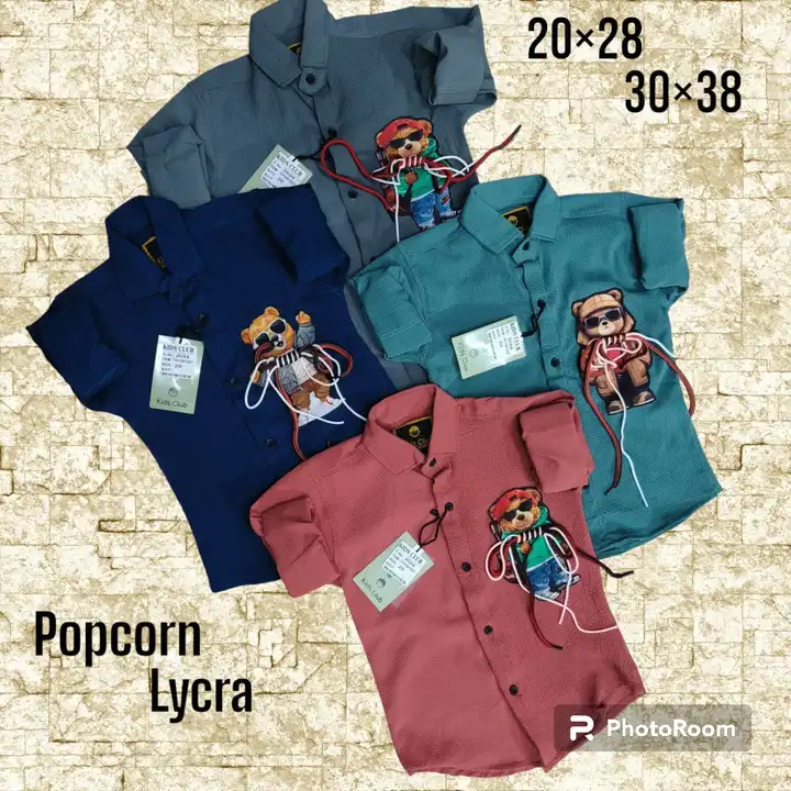 Boys Popcorn lycra shirts uploaded by Hasmukh creation on 2/28/2024