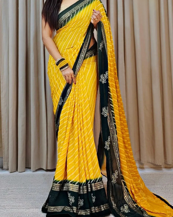 Georgette saree  uploaded by SAURYA LIFE STYLE on 2/28/2024