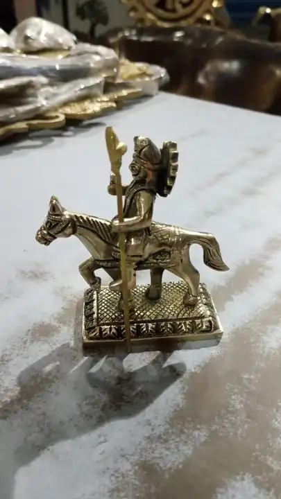 Golu Devta 3.5" height pure brass  uploaded by Brass and silver plated items on 2/28/2024