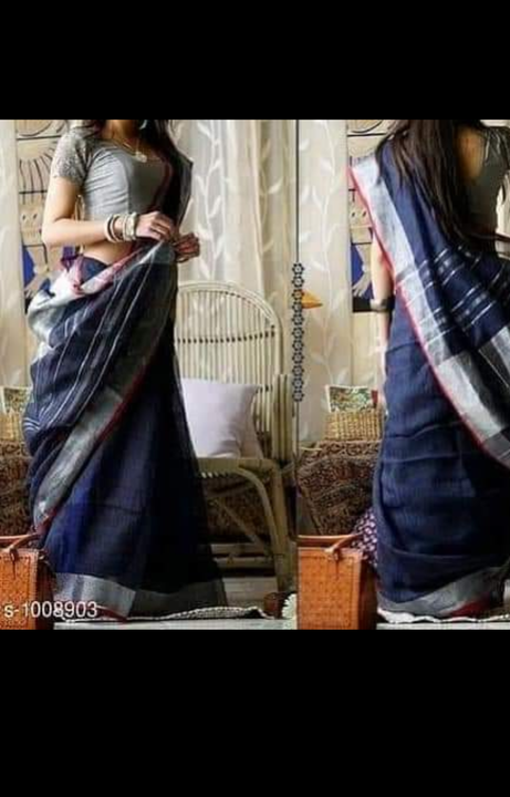 Post image I am manufacturer of all types of linen saree and suite for more information please contact me on my whatsapp 8434819750