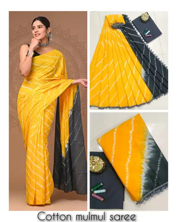 Cotton mul mul sarees  uploaded by business on 2/29/2024