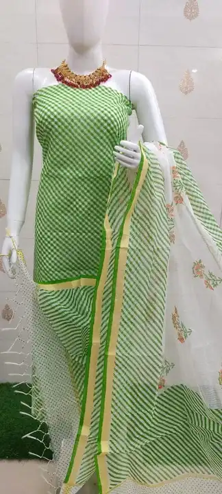 Kota doria cotton suit  uploaded by Ansari Handloom on 2/29/2024
