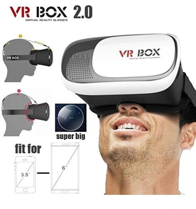 V R box virtual reality headset with ultra- superior quality  polished hd quality lenses 3d glass  uploaded by business on 2/29/2024