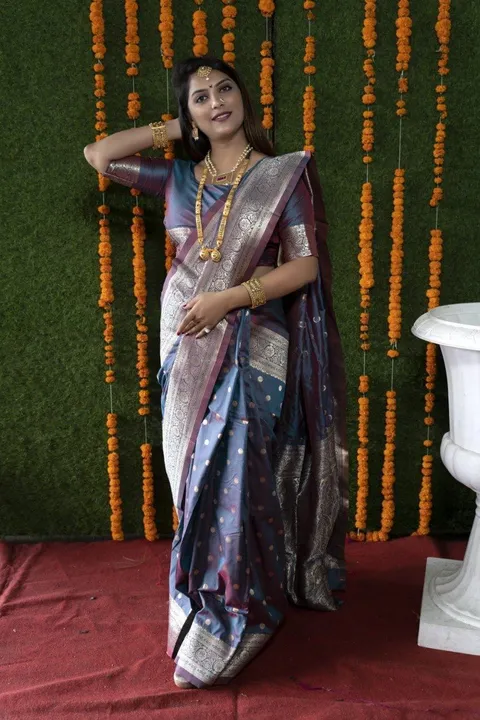 Kanchipuram Pure silk handloom saree with Pure Jari 🔥 uploaded by business on 2/29/2024