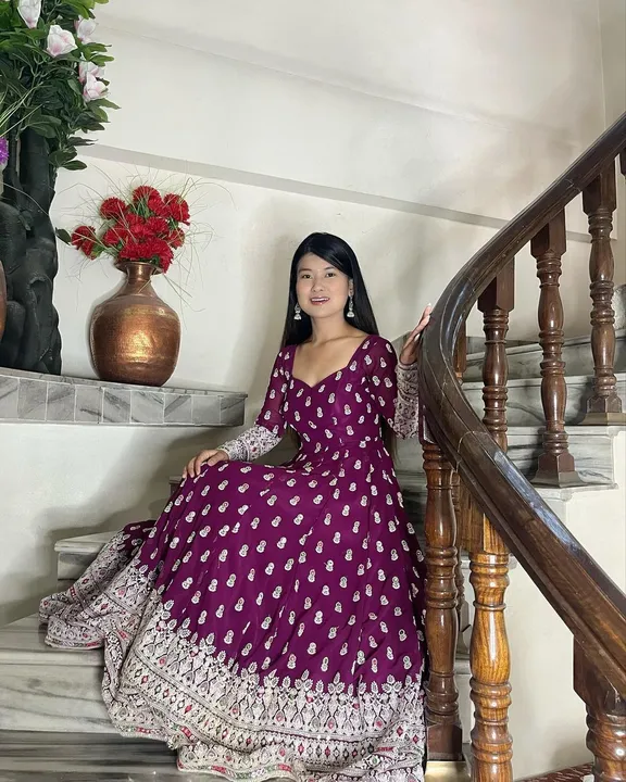Gown pent dupatta  uploaded by MAHADEV FASHION on 2/29/2024