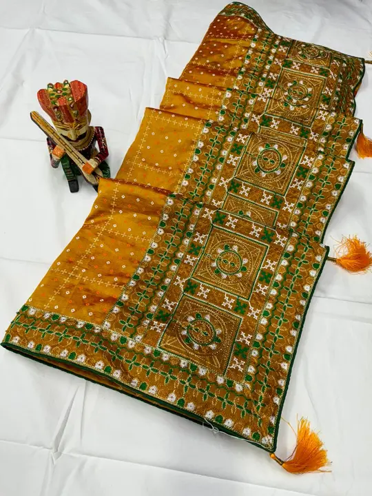 Vichitra khadi print uploaded by Shree Ganeshleela Textiles on 3/1/2024