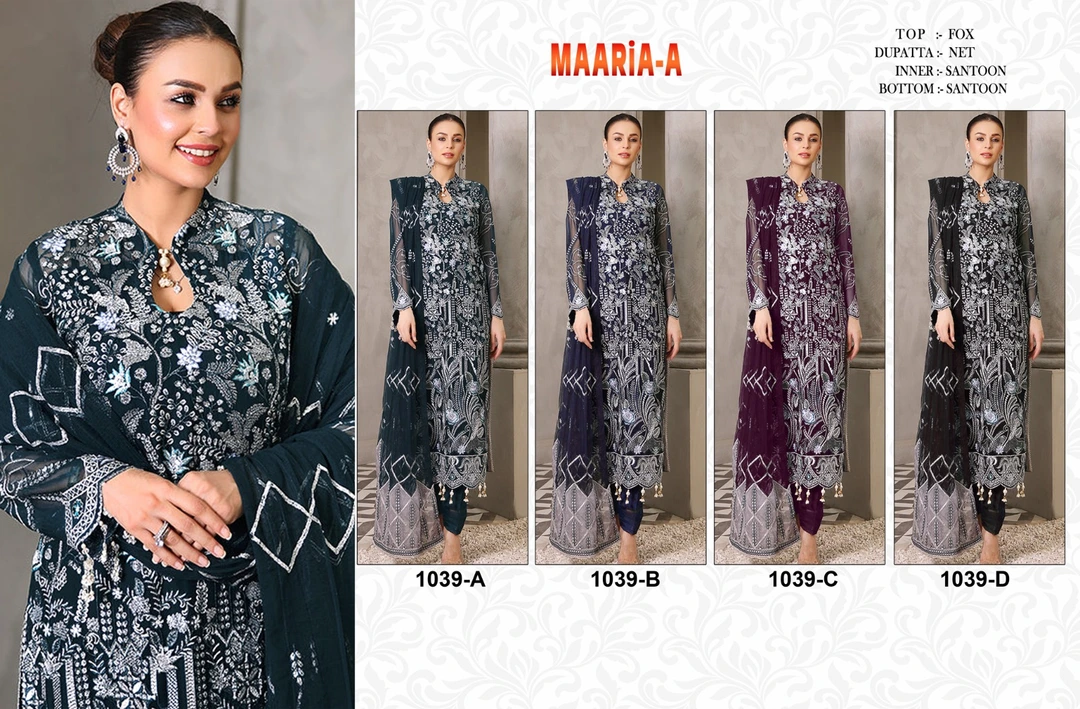 MAARIA-A  P: 1039 Pakistani Design  uploaded by Shiva Enterprise on 3/1/2024