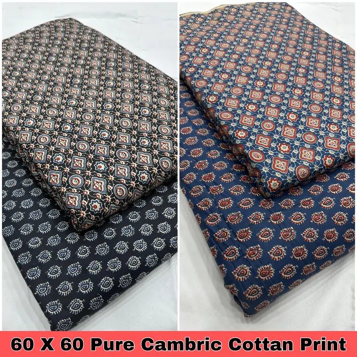 Cambric cotton pure 60 X 60 uploaded by Surat Fashion Fabrics Hub on 3/1/2024
