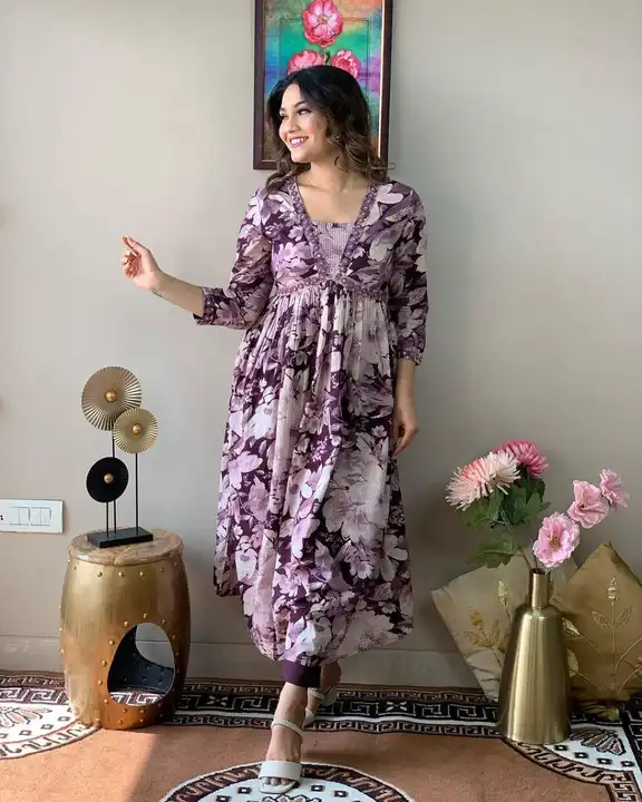 Purple Aliya 2pc *Rayon Fabric* uploaded by business on 3/1/2024