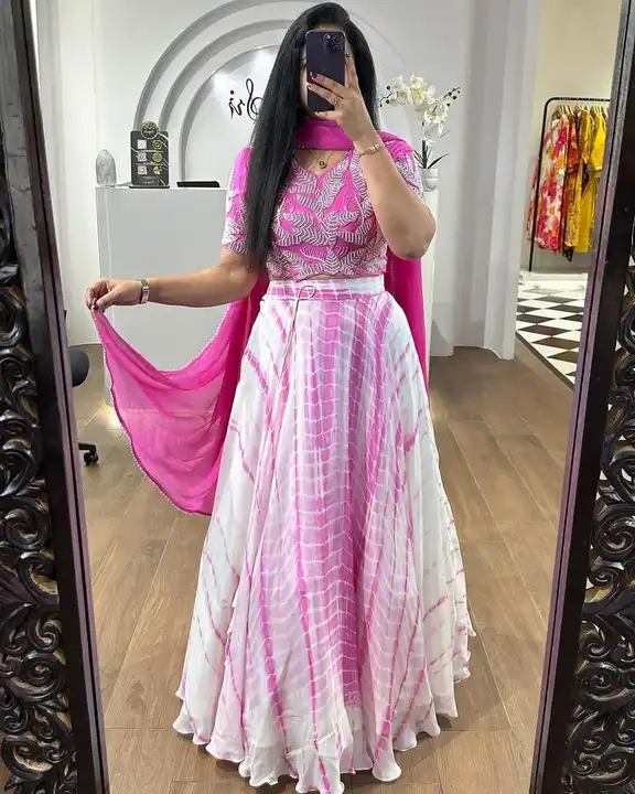 Georgette  uploaded by Pink city Fashion and Jaipur Kurtis on 3/1/2024