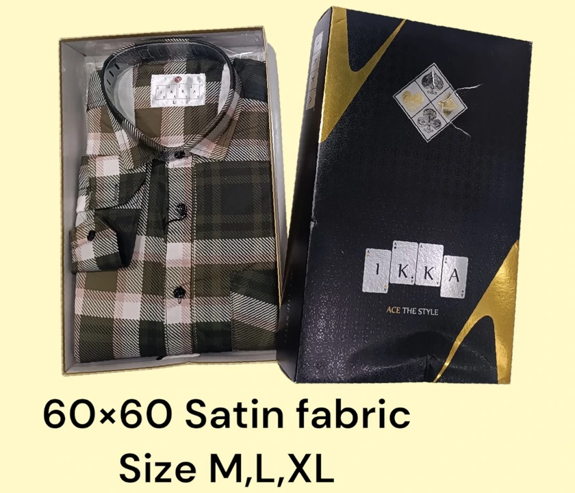 Men box pack cotton fabric 60x60 satin uploaded by Kushal Jeans, Indore on 3/1/2024