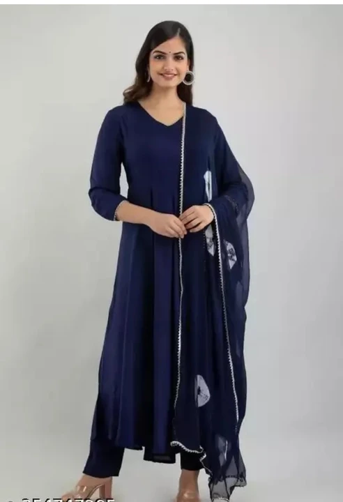 Rayon gown with dupatta  uploaded by Sonu fab Jaipur on 3/1/2024