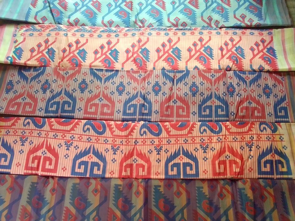 Laptop print saree uploaded by business on 3/25/2021