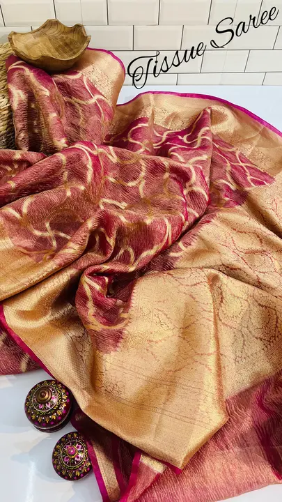 Banarasi Tissue Silk Saree  uploaded by business on 3/2/2024