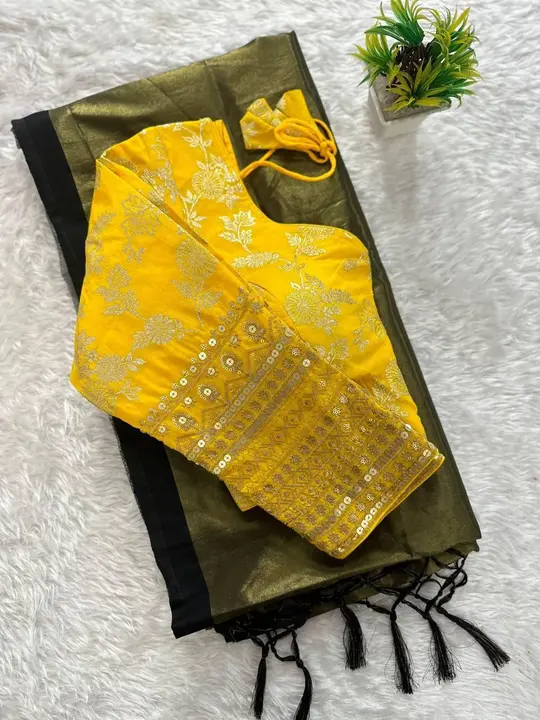 Soft silk saree with jequard work  uploaded by Swastik creation on 3/2/2024