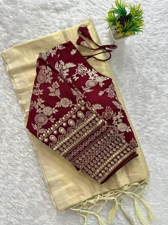 Soft silk saree with jequard work  uploaded by business on 3/2/2024