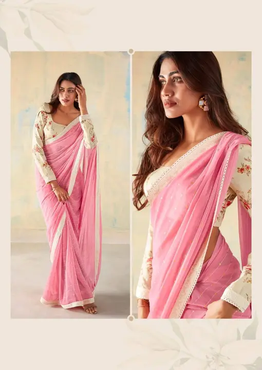 Party Wear soft Georgette saree uploaded by Swastik creation on 3/2/2024