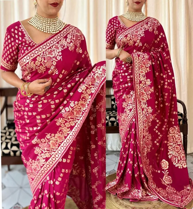 Fancy soft silk saree uploaded by Swastik creation on 3/2/2024
