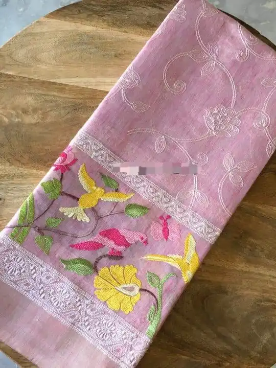BHAGALPURI PURE TISSUE LINEN SAREE  uploaded by S.N.COLLECTIONS  on 3/2/2024