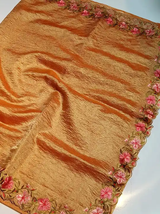 Banarsi Tissue Embroidery Saree uploaded by Meenawala Fabrics on 3/2/2024