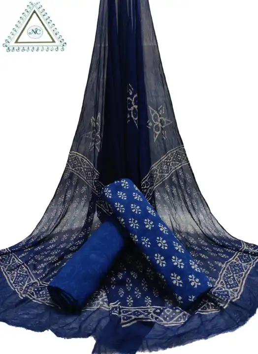 Pure cotton suit with cotton dupatta  uploaded by The print house  on 3/2/2024