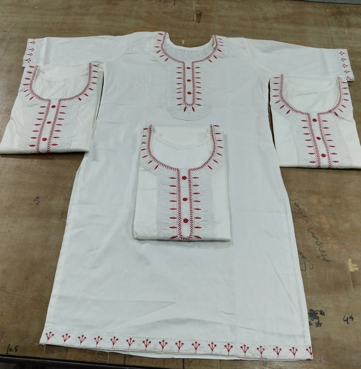 Reyon embroidery work  uploaded by SAMRAT DRESSES (6296065371) on 3/2/2024