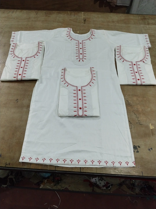 Reyon embroidery work  uploaded by SAMRAT DRESSES (6296065371) on 3/2/2024