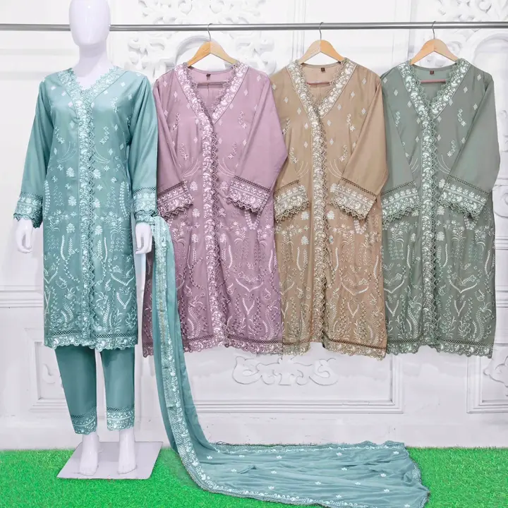Pakistani girls dress uploaded by Ayesha dress collection on 3/3/2024
