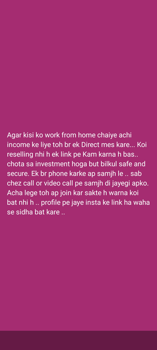 Post image I want 1-10 pieces of Work from home karna h kisi bhi reseller  at a total order value of 1000. I am looking for https://www.instagram.com/thepo_etcorner?igsh=MXZlajEzdXE4cmgxMw==. Please send me price if you have this available.