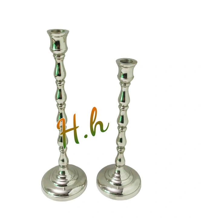 Decorative Beautiful Aluminium Designer Candle Holder  Nickle Plated  Available  in Very Reasonable  uploaded by Hina Handicrafts on 3/3/2024